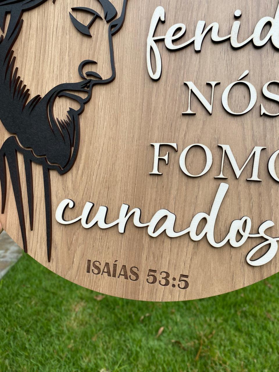 Placa Jesus Cristo - 40X40cm - Imagem 2